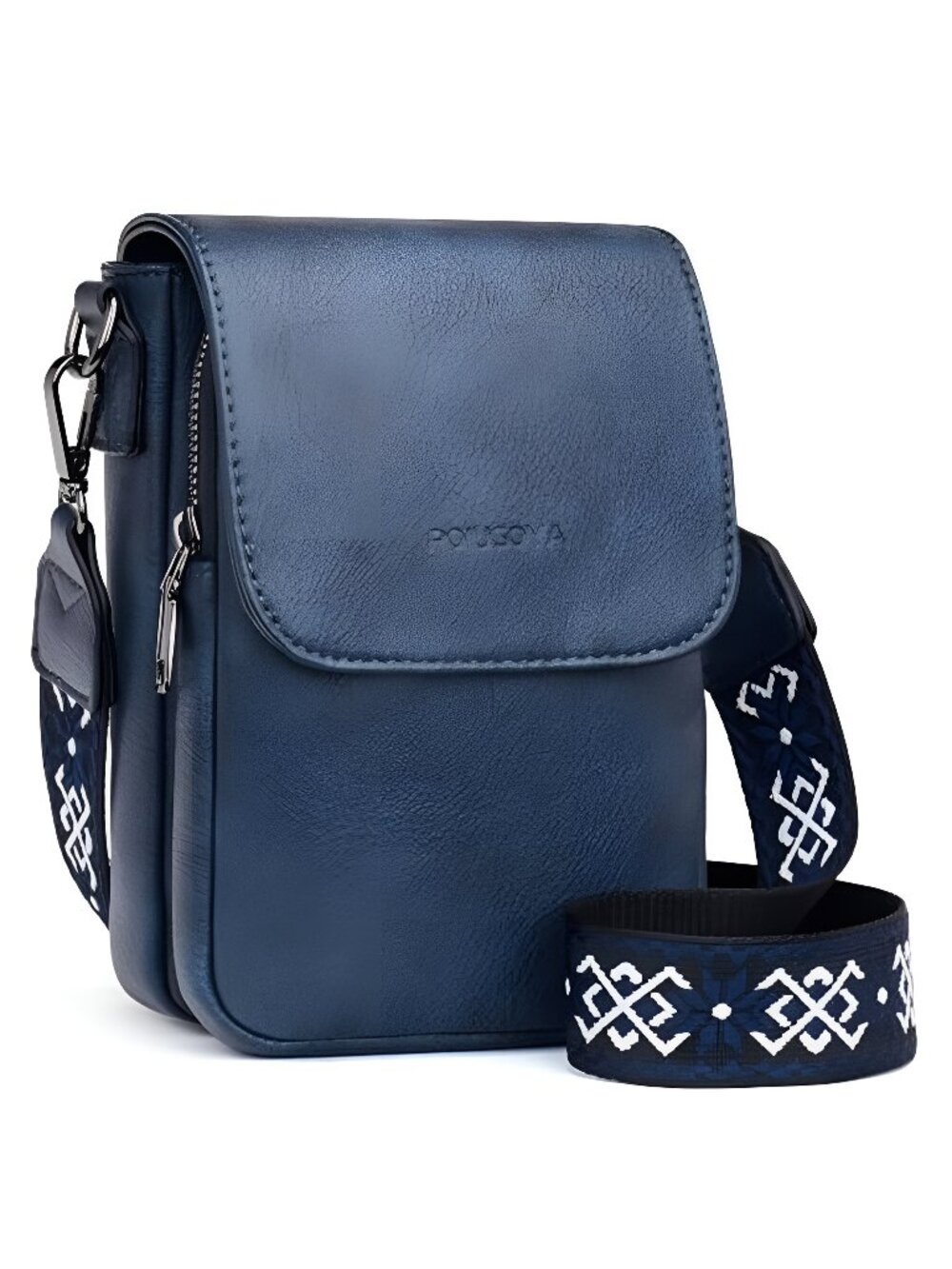 Small Crossbody Bags for Women Trendy,Leather Triple Compartment Cell Phone